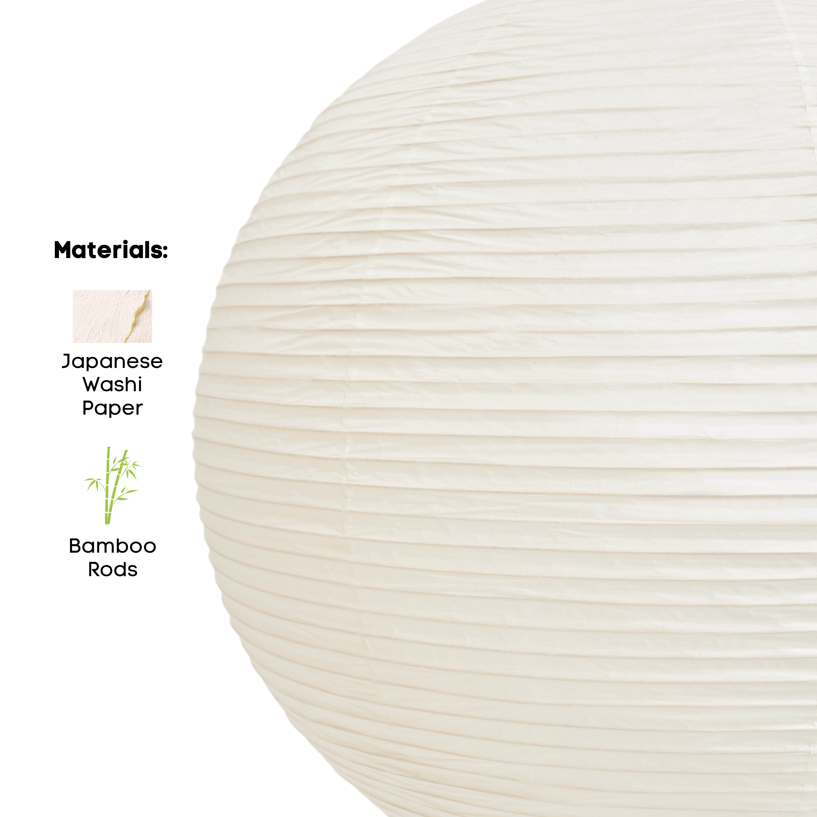 Washi Paper Ceiling Lamp 55A