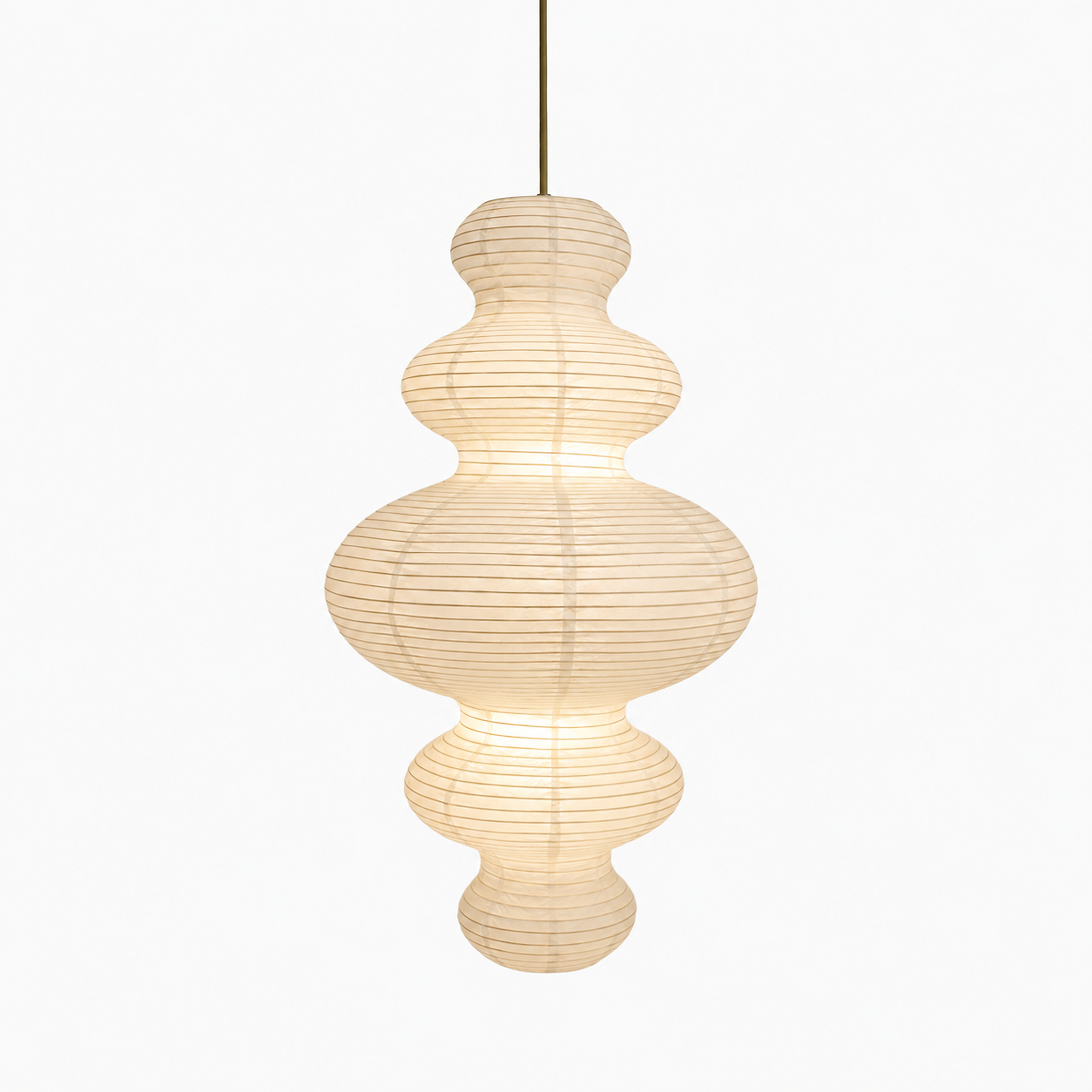 Zephyr Paper Ceiling Lamp | Handmade Sculptural Japanese Paper