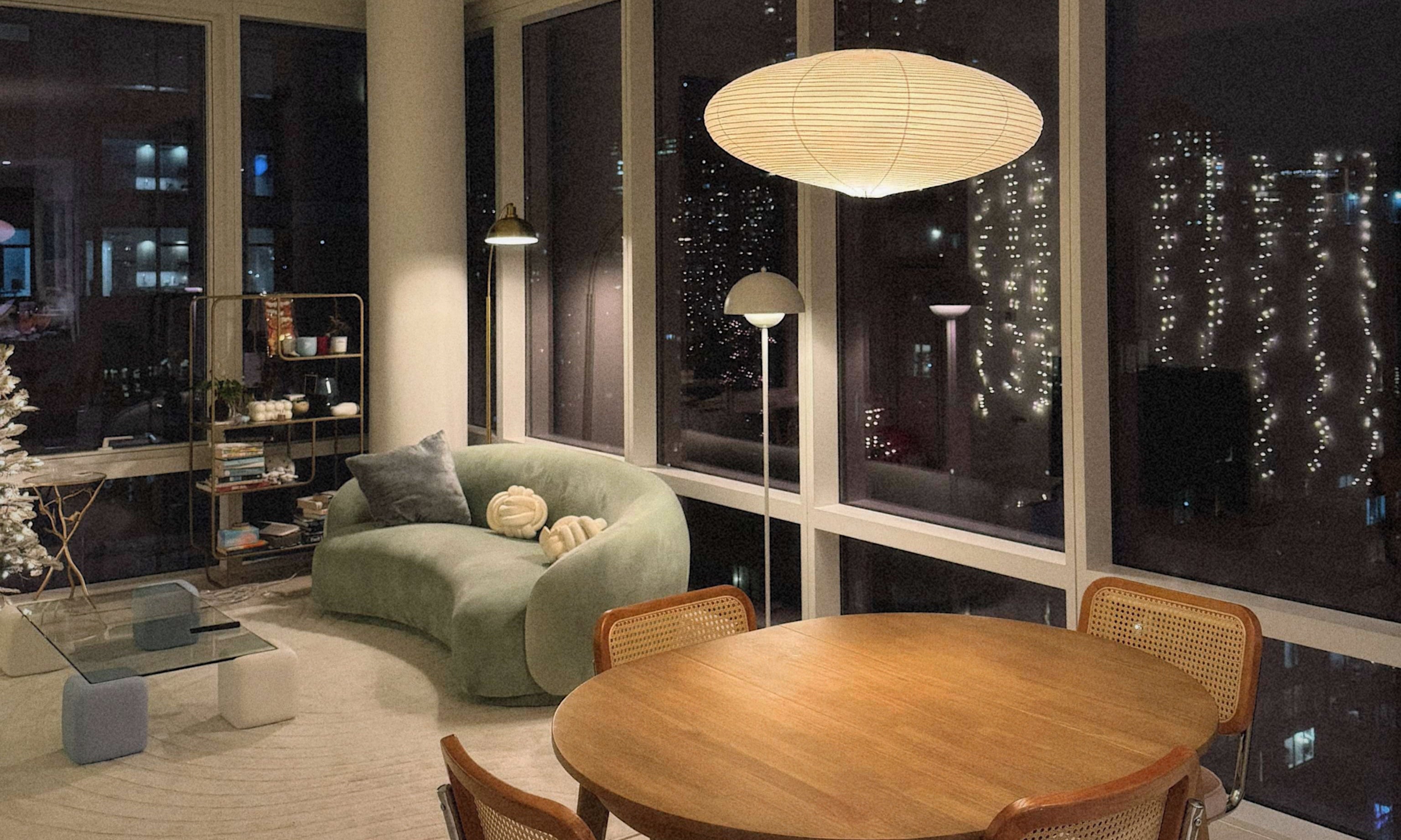 How to Style a Japanese Paper Lamp for a Cozy Living Room