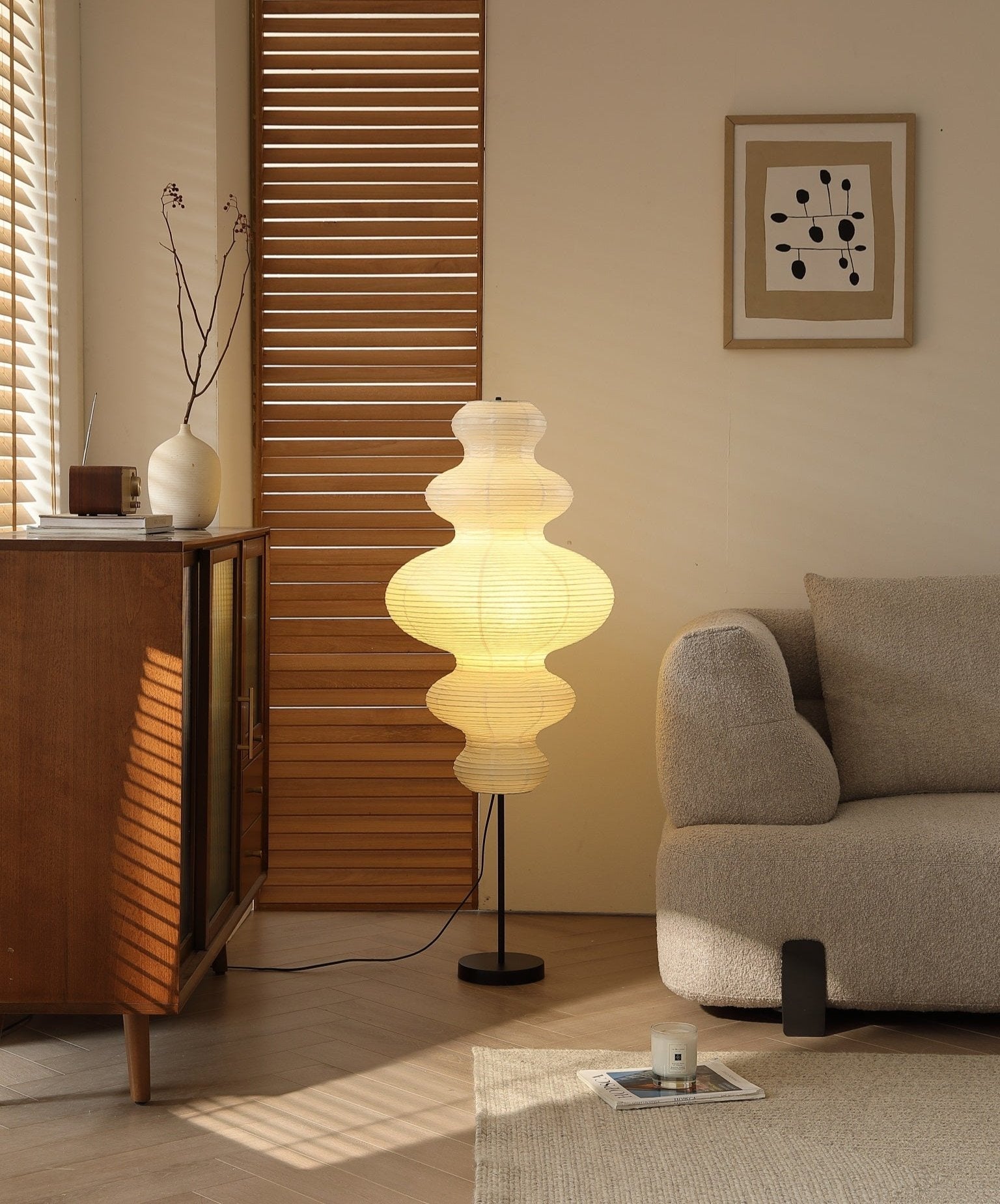 Creating a Reading Nook at Home with Akari-Style Lighting