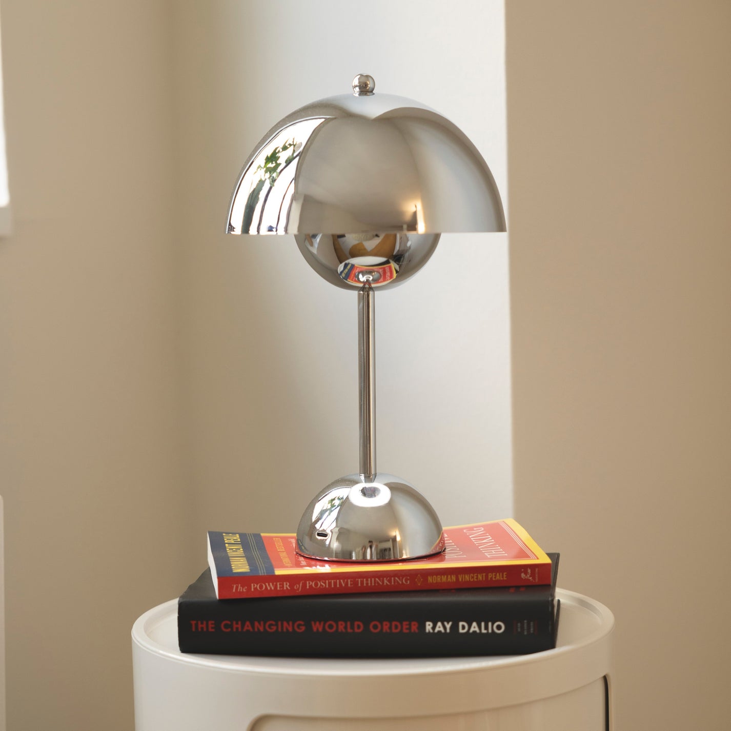 Flowerpot LED Portable Rechargeable Table Lamp &Tradition Metallic ...