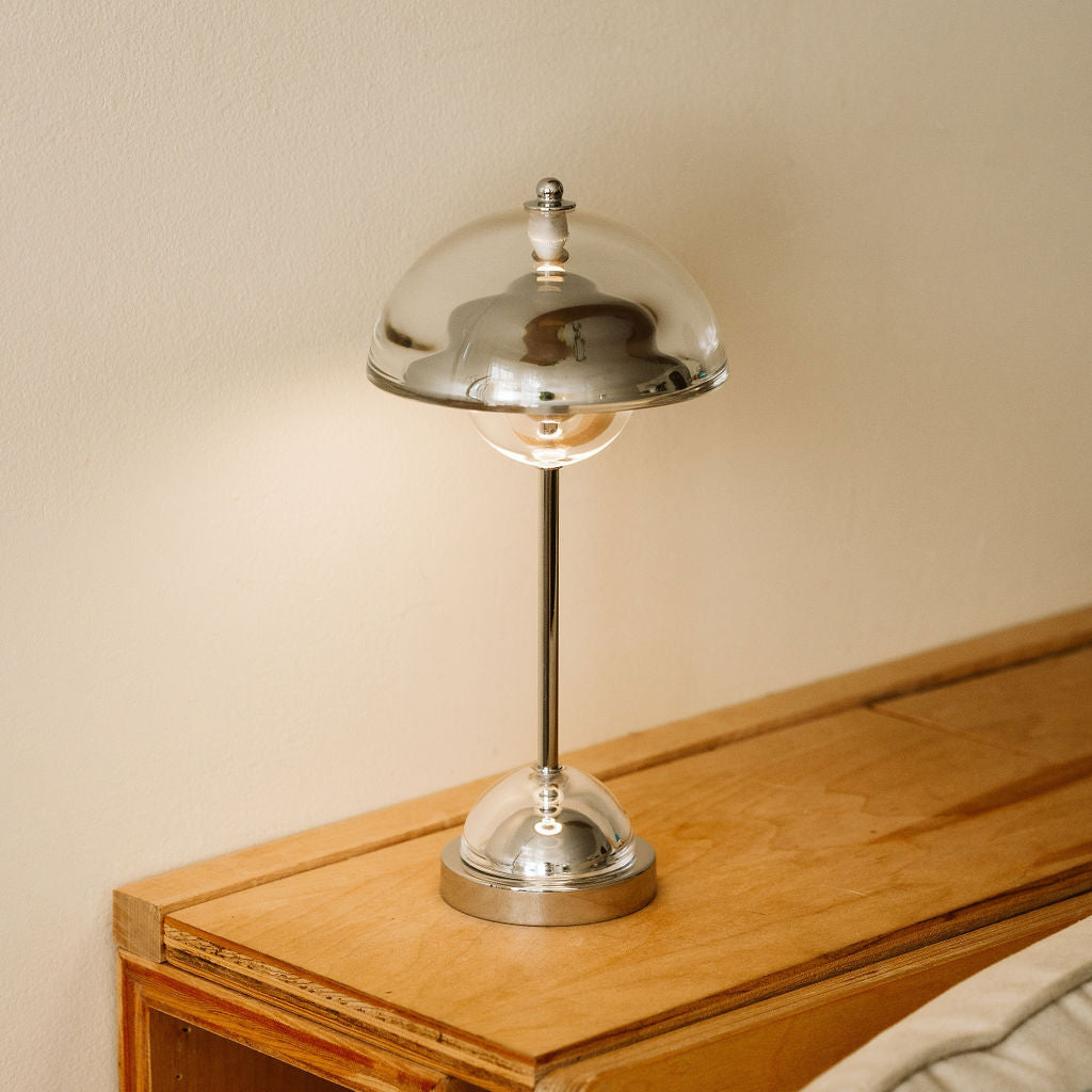 Crystal Flowerpot Table Lamp - Clear