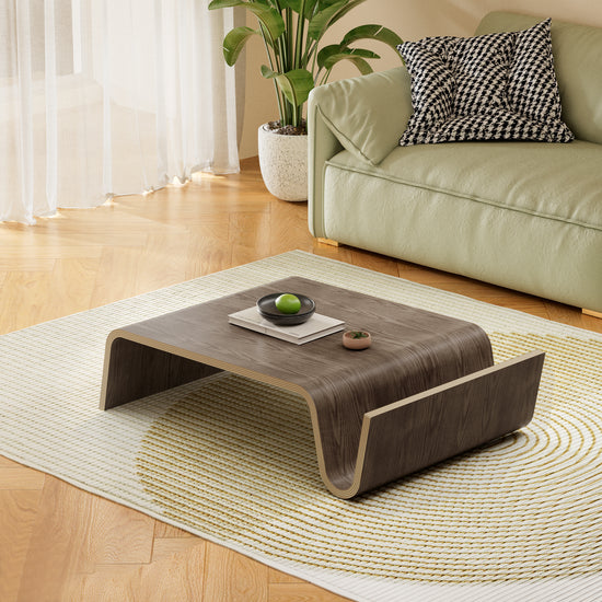 Scando coffee table in dark walnut in the living room