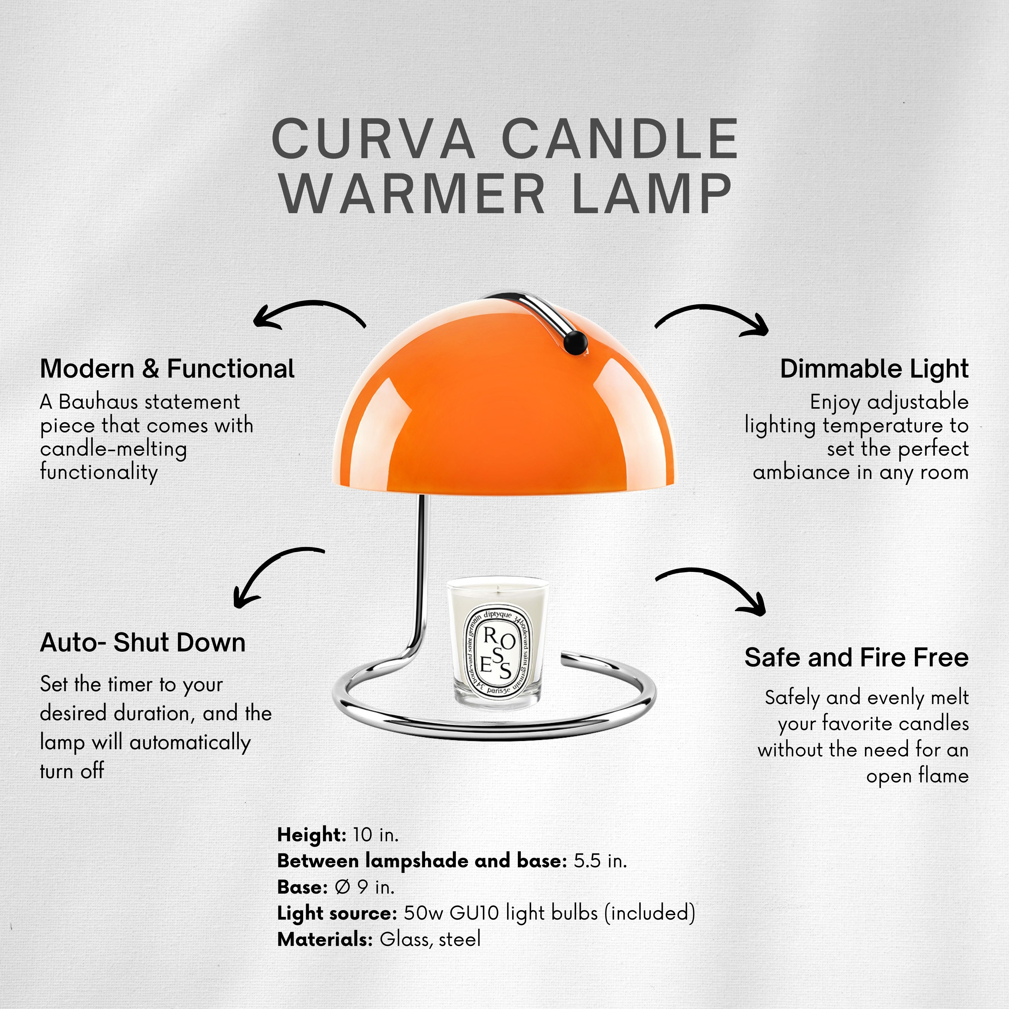 Curva Candle Warmer Lamp