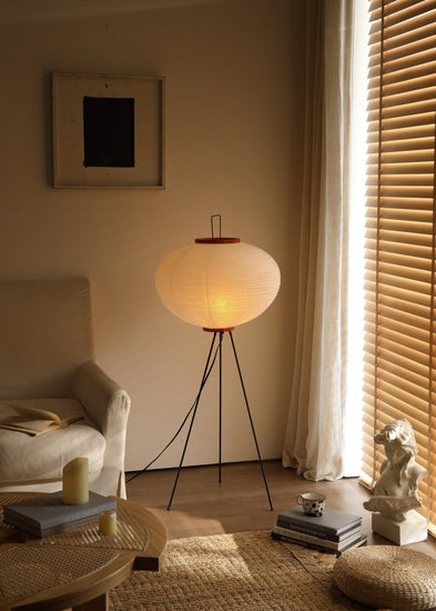 Noguchi standing lamp top