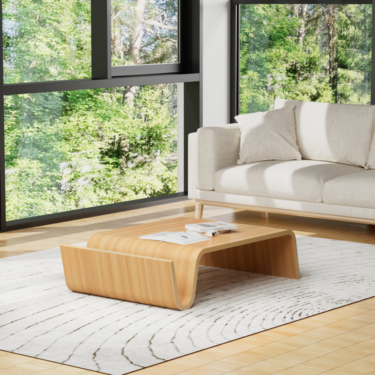 Scando coffee table in natural oak in the living room