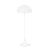 Mushroom dome floor lamp on a plain background