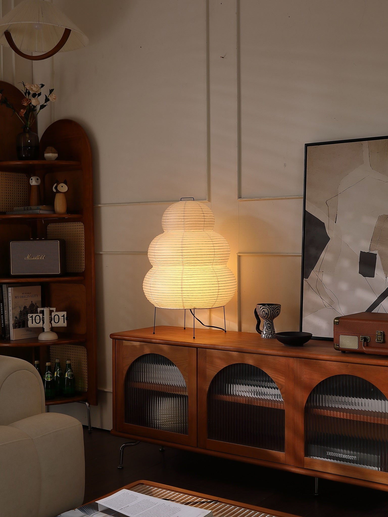 Aura Glow Akari Paper Lamp