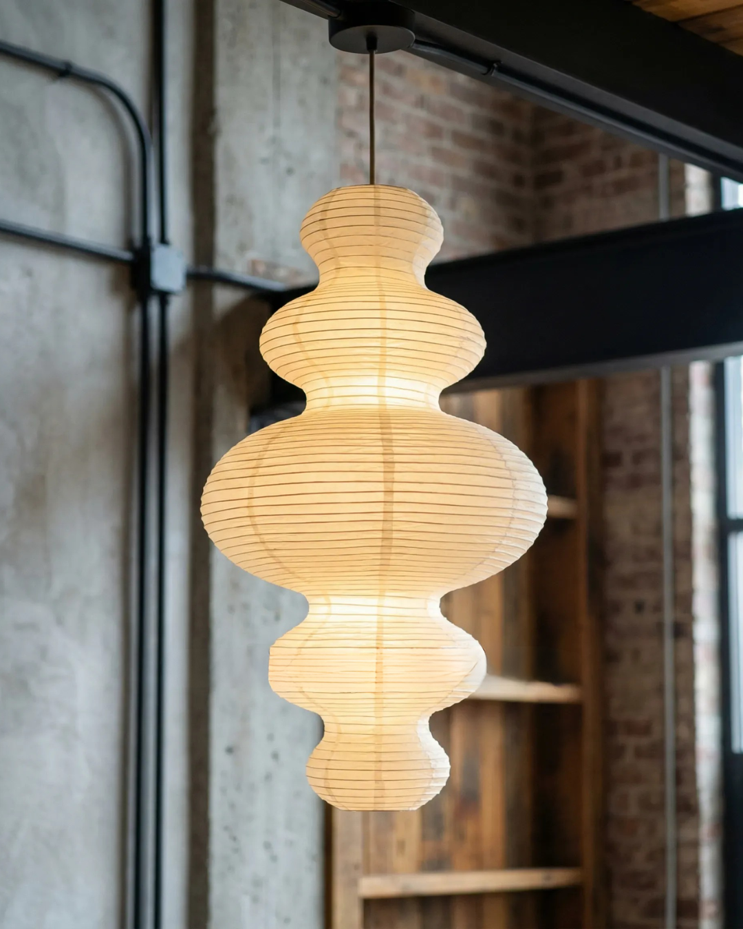 Zephyr Akari Paper Ceiling Lamp Japanese Style | Unique Noguchi Zephyr Akari Paper Ceiling Lamp Japanese Style | Unique Noguchi