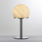 Le Moon Spanish Alabaster Stone Table Lamp