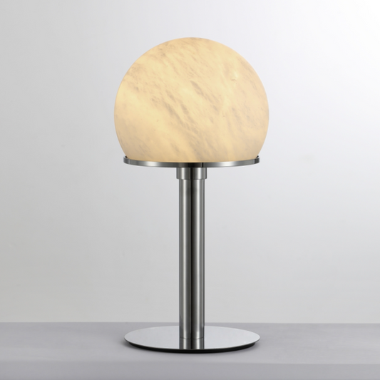 Le Moon Spanish Alabaster Stone Table Lamp